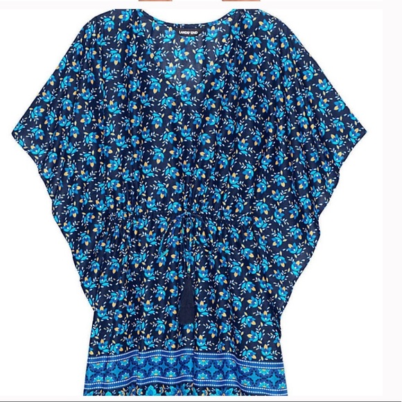 Lands’ End Kaftan Swim Cover-up sz M (10-12) NWOT - Picture 3 of 12